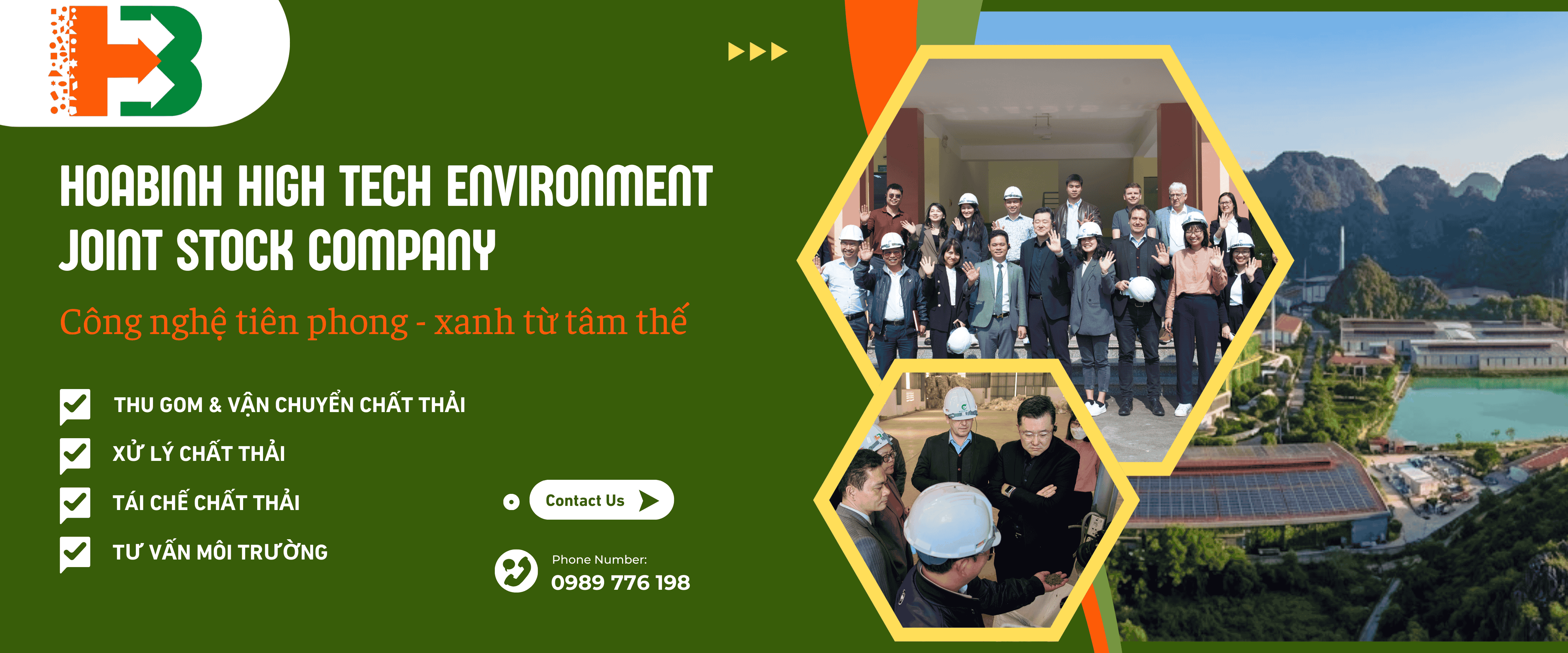 Giới thiệu công ty cổ phần môi trường công nghệ cao Hoà Bình Hoà Bình HTE ứng dụng công nghệ vào xử lý rác thải