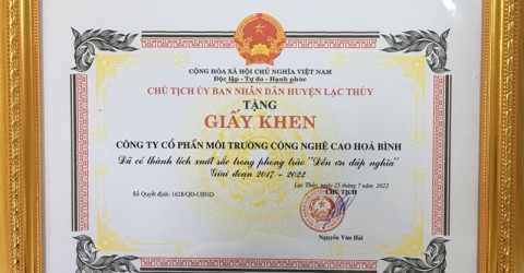 Hoa Binh Hi-Tech Environment Joint Stock Company accompanies with the locality to celebrate the Day of Invalids and Martyrs